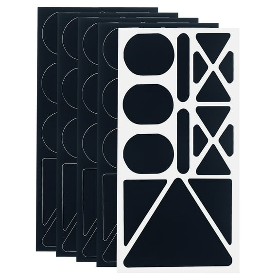 Uxcell Repair Patch Kits, Fabric Self-Adhesive Shapes Patches for Down Jacket Hat-5Pcs, Deep Navy Blue