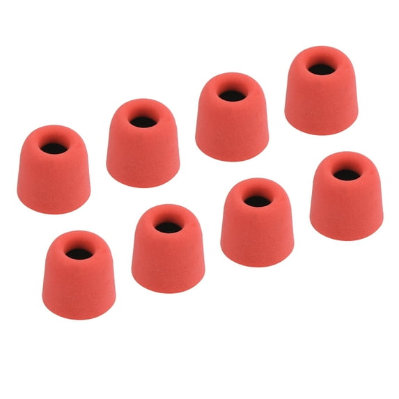Uxcell Replacement Foam Ear Tips Earbuds Bud 5.1-6mm Middle Size Earbuds Tips for Earphones Red 8 Pcs