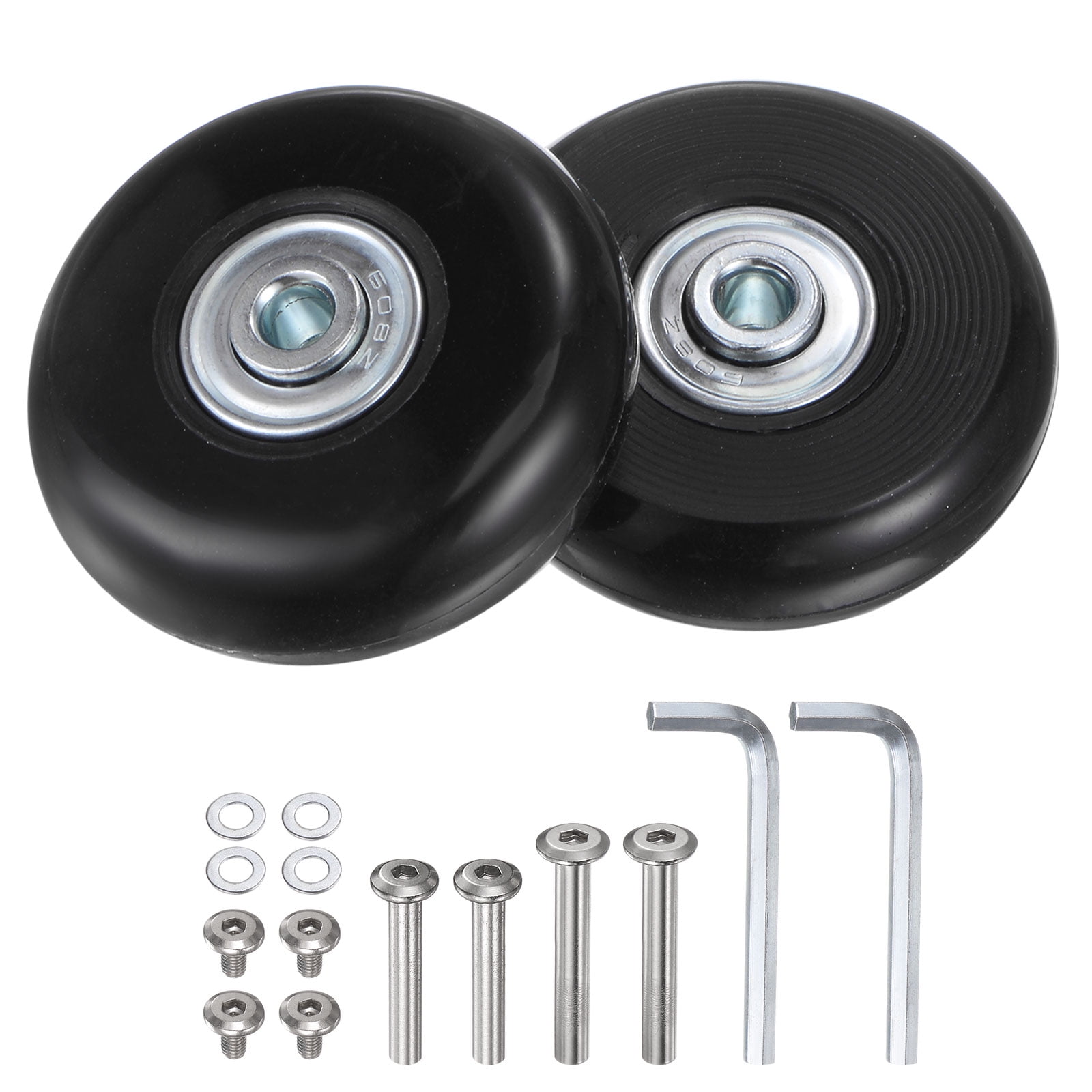 Uxcell Replacement Luggage Wheels 54x18mm Suitcase Wheel Repair Kits 2