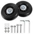 thumbnail image 1 of Uxcell Replacement Luggage Wheels 64x18mm Suitcase Wheel Repair Kits 2 PU Bearing Wheels for Trolley Bag, Inline Skate, 1 of 5