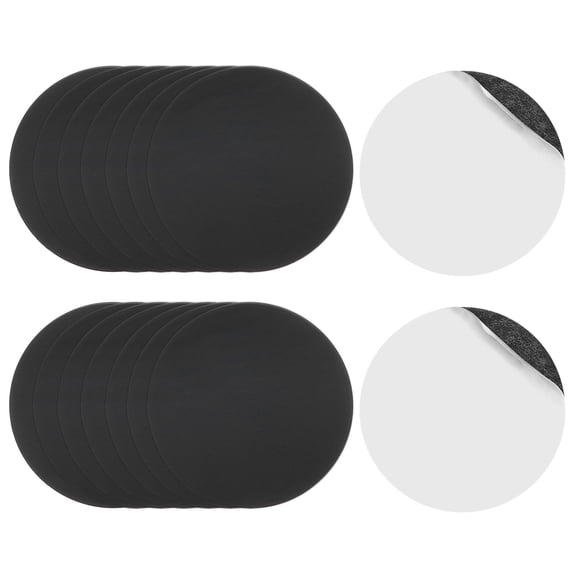 Uxcell Replacement Metal Plates Black for Magnet Phone Case Holders, 1.18" 32Pcs