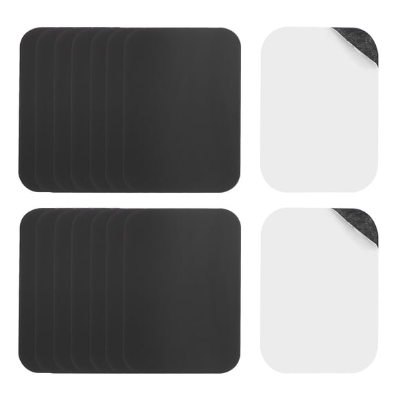 Uxcell Replacement Metal Plates Black for Magnet Phone Case Holders, 1.77x1.37" 16Pcs