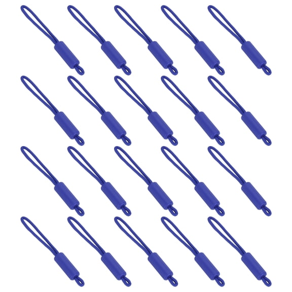 Uxcell Replacement Zipper Pull Cord, 40Pcs Nylon Zipper Puller Slider, Bright Blue