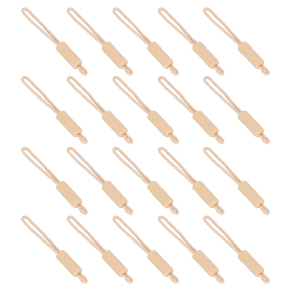 Uxcell Replacement Zipper Pull Cord, 40Pcs Nylon Zipper Puller Slider, Skin Tone