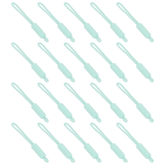 Uxcell Replacement Zipper Pull Cord, 40Pcs Nylon Zipper Puller Slider, Sky Blue
