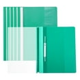 thumbnail image 1 of Uxcell Report Covers, 6 Pcs Plastic Clear Front File Sheet Document Presentation Binder Folder Protector, Green, 1 of 5