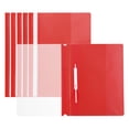 Clear View File Red Uxcell Report Covers, 6 Pcs Plastic Clear Front File Sheet Document ...