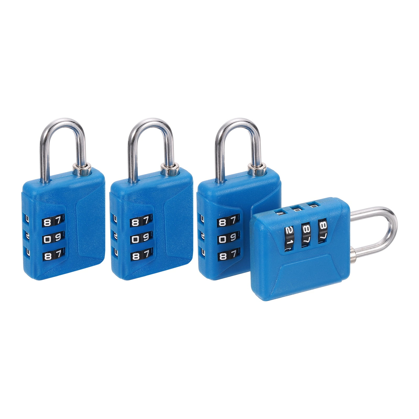 customizable combination lock in javascript - Images... Uxcell Resettable 3 Digit Combination Lock, (60 x 32mm, Blue) (4Pcs ...
