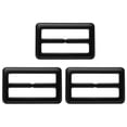 thumbnail image 1 of Uxcell 1.5'' x 2.4" Resin Scarf Ring Clip 20 Pcs Rectangle Scarf Ring Buckles for Decoration Black, 1 of 6