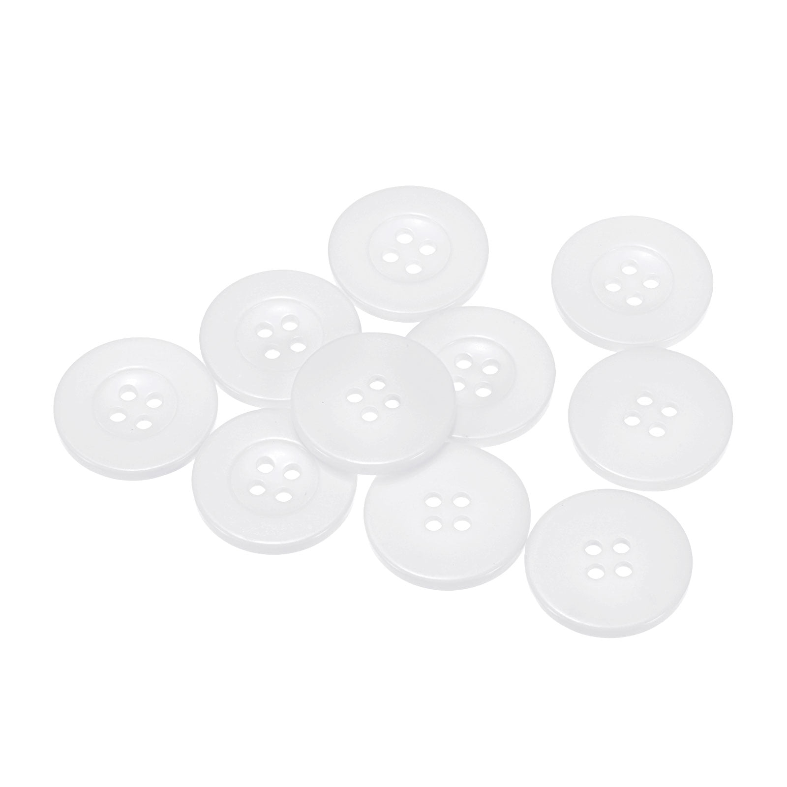 Uxcell Resin Sewing Buttons Round Flat 4-Hole Craft Buttons for Card ...