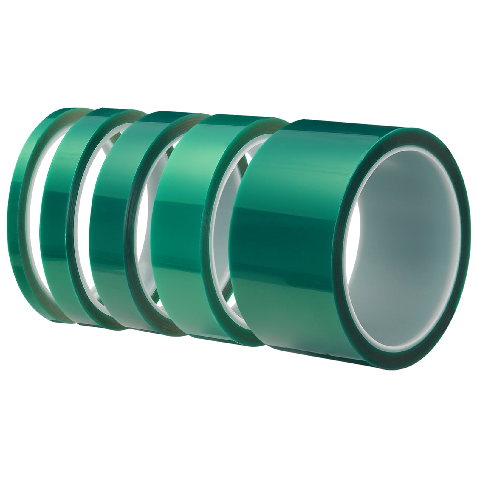 Uxcell Resin Tape Set Silicone Adhesive Tape High Temperature for Epoxy Resin 1.97/0.98/0.71/0.51/0.24" 108x16FT Long,
