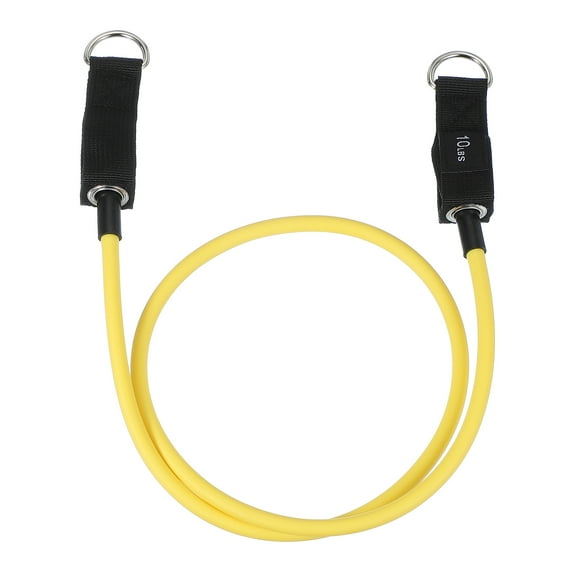 Uxcell Resistance Tube Bands, 10 lbs Stackable Single Resistance Band Exercise Band Stretch Band for Working Out Man Home, Yellow
