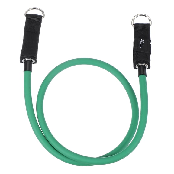 Uxcell Resistance Tube Bands, 40 lbs Stackable Single Resistance Band Exercise Band Stretch Band for Working Out Man Home, Green