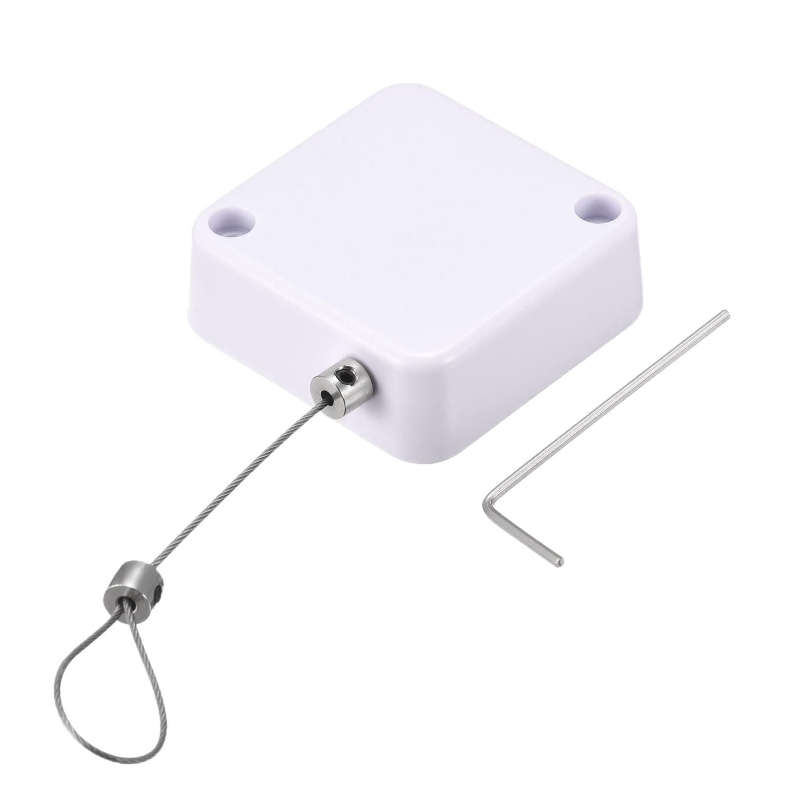 Uxcell Retractable Cable Lock,Remote Control 59inch Rope 200g White ...