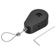 thumbnail image 1 of Uxcell Retractable Cable Lock,Remote Control Anti-Lost Rope Hardware Lock 600g Black, 1 of 5
