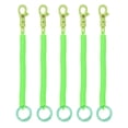 thumbnail image 1 of Uxcell Retractable Coil Spring Keychain, (7 Inch, Fluorescent Green) (5 Pcs), Anti-Lost Stretch Cord Safety Key Chain with Lobster Clasp & Key Ring, Suit For- Keys/Wallet/Cellphone, 1 of 7