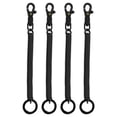 thumbnail image 1 of Uxcell Retractable Coil Springs Keychain with Plastic Lobster Clasp Keyring for Keys Wallet, Black 4 Pack, 1 of 6