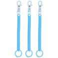 thumbnail image 1 of Uxcell Retractable Coil Springs Keychain with Plastic Lobster Clasp Keyring for Keys Wallet, Light Blue 3 Pack, 1 of 6
