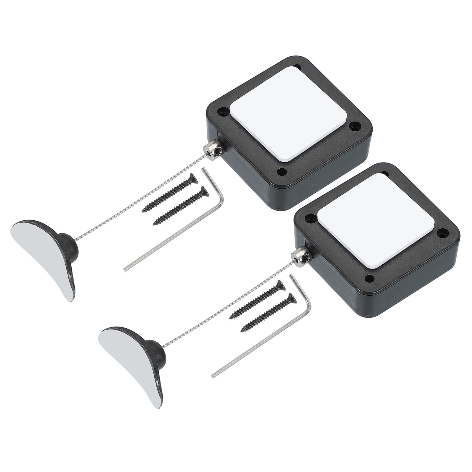 Attache Télécommande Rétractable Avec Verrou - Lot De 2, Câble 2 M, Support Adhésif 3M, Pour TV Et Manettes - 4