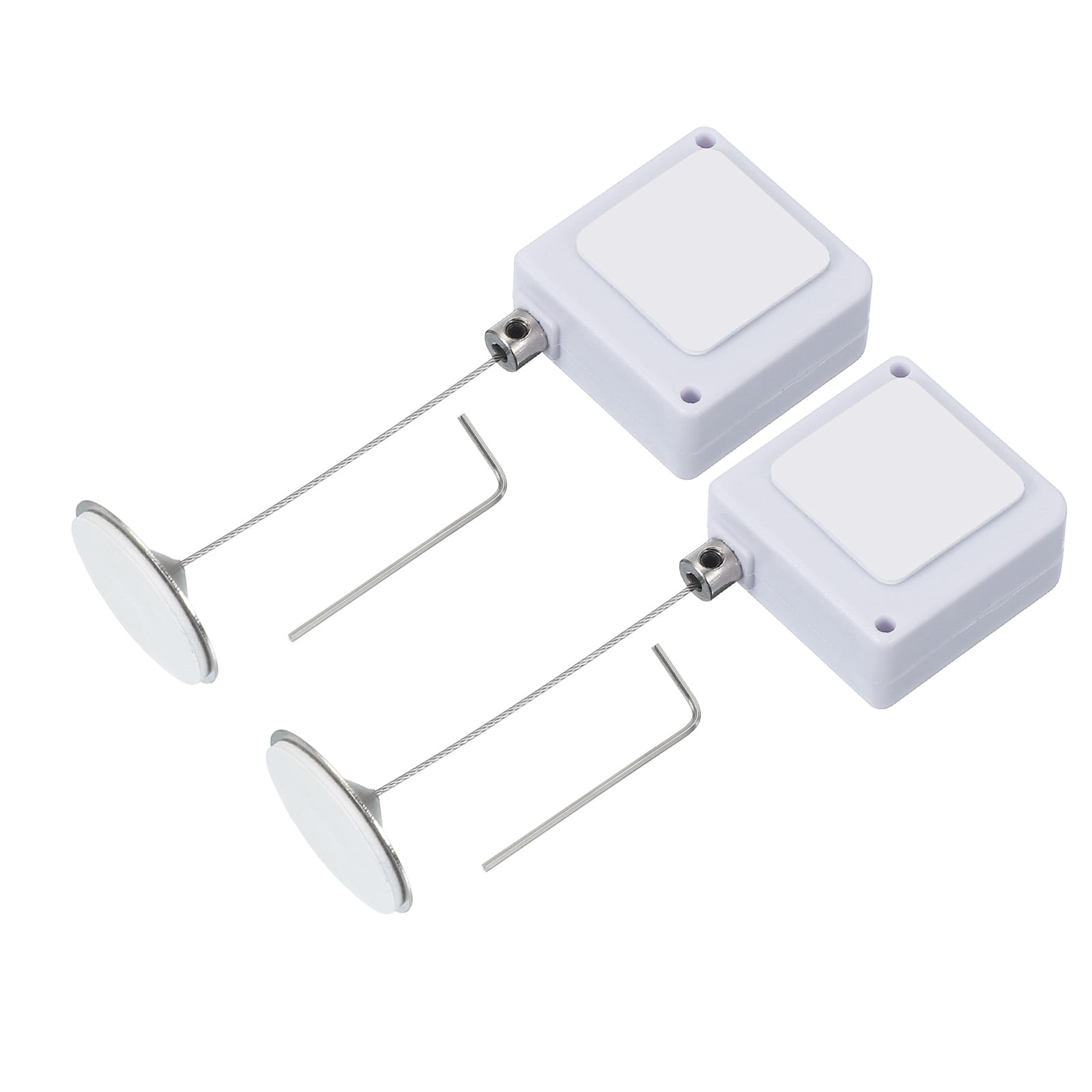 Uxcell Retractable Remote Control Tether, Square Security Cable Lanyard ...