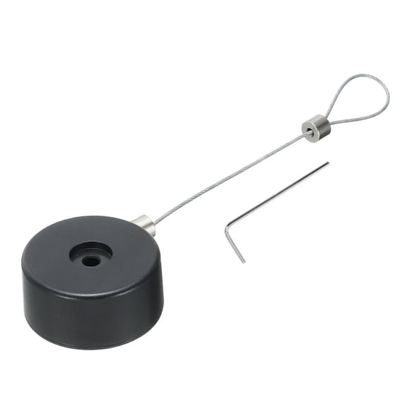 Uxcell Retractable Security Cable Lock,Remote Control Security Lock,for TV,DVD,Hardware Cable Lock 1Set Black 35.43"