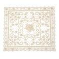 thumbnail image 1 of Uxcell Retro Lace Placemat 15x15-in Square Embroidered Table Place Mats French Crochet Doilies Coasters Cup Mat, Brown, 1 of 7
