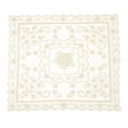 thumbnail image 1 of Uxcell Retro Lace Placemat 15x15-in Square Embroidered Table Place Mats French Crochet Doilies Coasters Cup Mat, Yellow, 1 of 7