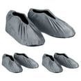 thumbnail image 1 of Uxcell Reusable Non Slip Shoe Covers, 3 Pairs Washable Thickened Boot Covers Soft Shoe Protectors, Blue-grey, 1 of 6