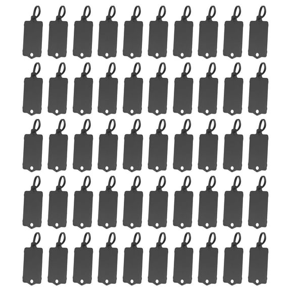 Uxcell Reusable Plastic Tags Shipping Tags Waterproof for Labeling Shipping Labels Security Seals, Black