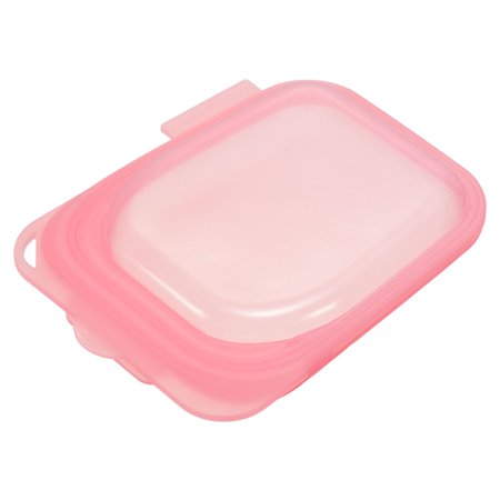 Uxcell Reusable Silicone Food Bags Food Storage Bag Refrigerator Fresh Bags For Fruit Veggies-Pink(Small)