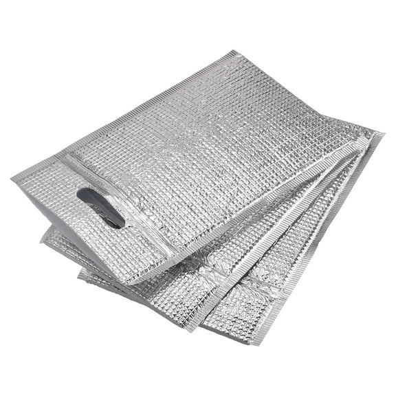 Uxcell Reusable Thermal Insulation Bags,13.4x9.8in Insulation Aluminum Foil Pearl Cotton Bag 3Pcs