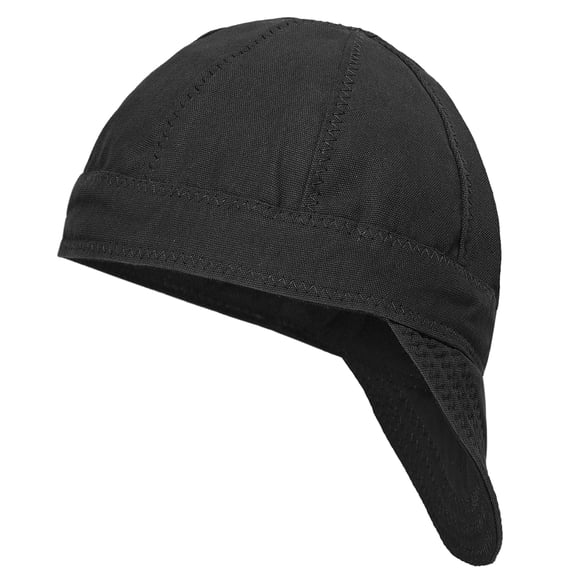 Uxcell Reversible Welding Cap, 7 1/2"(191mm) ID 8 Panel Protective Welder Hat for Men Women Safety Protection While Welding, Black