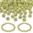 thumbnail image 1 of Uxcell Rhinestone Beads, Clay Rhinestone Beads Disco Ball Beads Diamond Spacer Beads Crystal Sparkle Shiny Round 150Pcs Yellow 8mm, 1 of 7