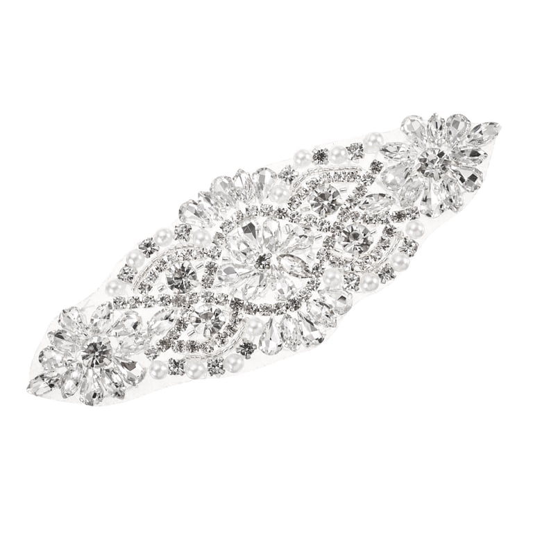 Uxcell Rhinestone Bridal Belt, Crystal Applique Belts  display picture 1