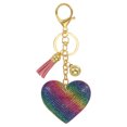 thumbnail image 1 of Uxcell Rhinestone Keychain Heart Shape Keychain Bling Keychain Accessories for Women Multicolor, 1 of 7