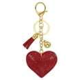 thumbnail image 1 of Uxcell Rhinestone Keychain Heart Shape Keychain Bling Keychain Accessories for Women Red, 1 of 7