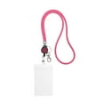 thumbnail image 1 of Uxcell Rhinestone Lanyard Crystal Retractable Keys Strap Keychain Pink 1 Set, 1 of 6
