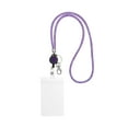 thumbnail image 1 of Uxcell Rhinestone Lanyard Crystal Retractable Keys Strap Keychain Purple 1 Set, 1 of 6