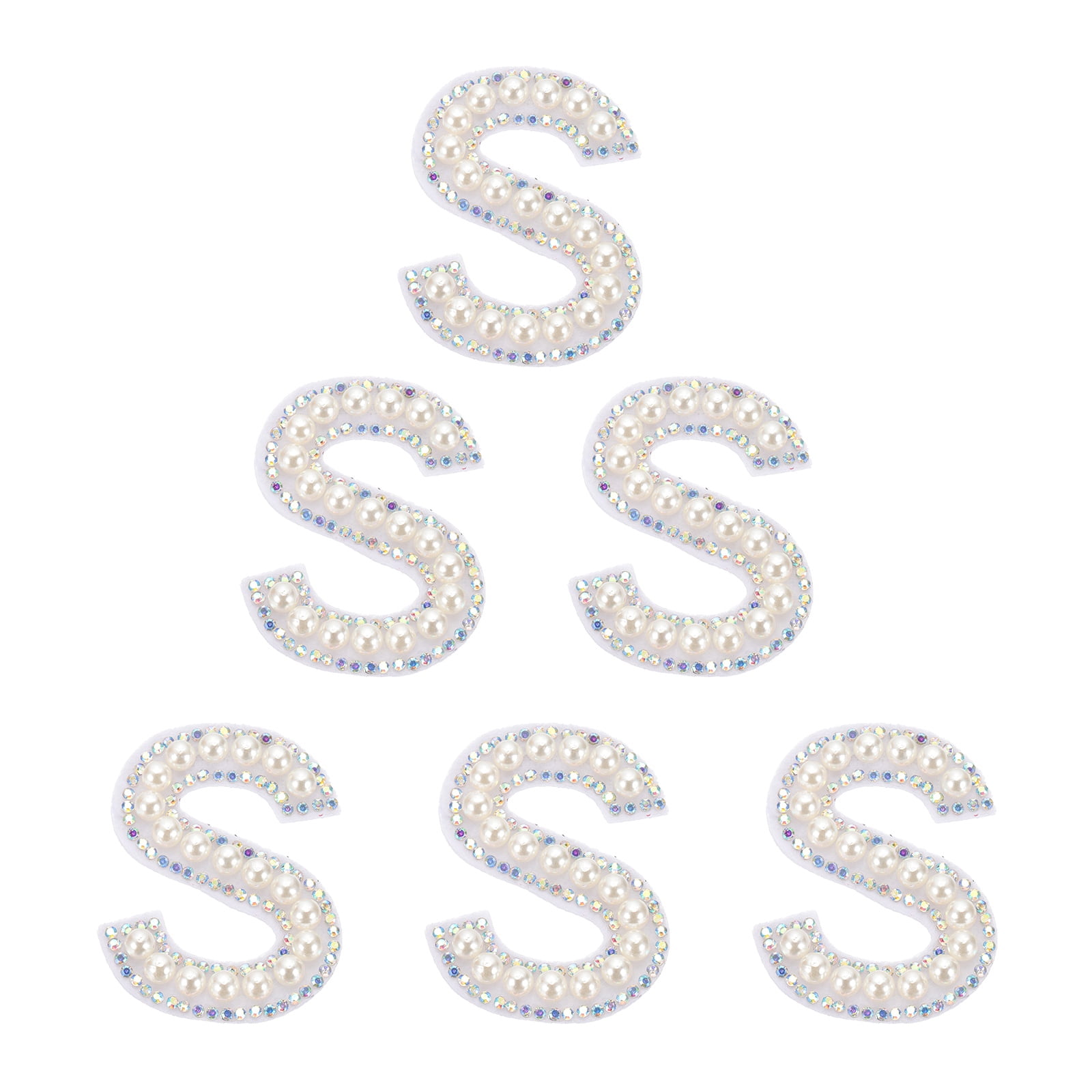Uxcell Rhinestone Letters Patches, Initial Letter A Self-Adhesive Patch ...