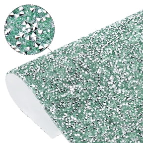 Uxcell Rhinestone Sheets, Bling Crystal Glitter Rhinestone Gem Sticker 15.7"x9.4" Self Adhesive for DIY Crafts Car Wedding Birthday Party Decoration(Lake Blue)