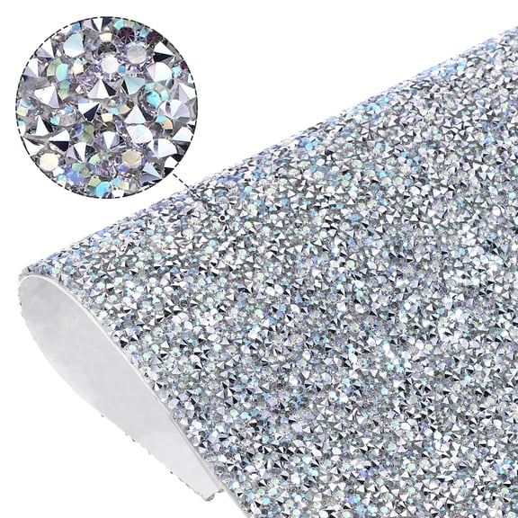 Uxcell Rhinestone Sheets, Bling Crystal Glitter Rhinestone Gem Sticker 9.4"x7.9" Self Adhesive for DIY Crafts Car Wedding Birthday Party Decoration(Multicolor)