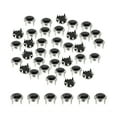 thumbnail image 1 of Uxcell Rhinestone Studs, Rhinestone Claw Beads Nailhead Crystal Claw Rivets Punk Spikes Decorative Round Rivet Black 6 mm, 1 of 7