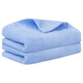 thumbnail image 1 of REGALWOVEN Rhombus Pattern Hand Towel Set of 2, Cotton, Highly Absorbent Towels for Bathroom Blue 13' x 30', 1 of 8