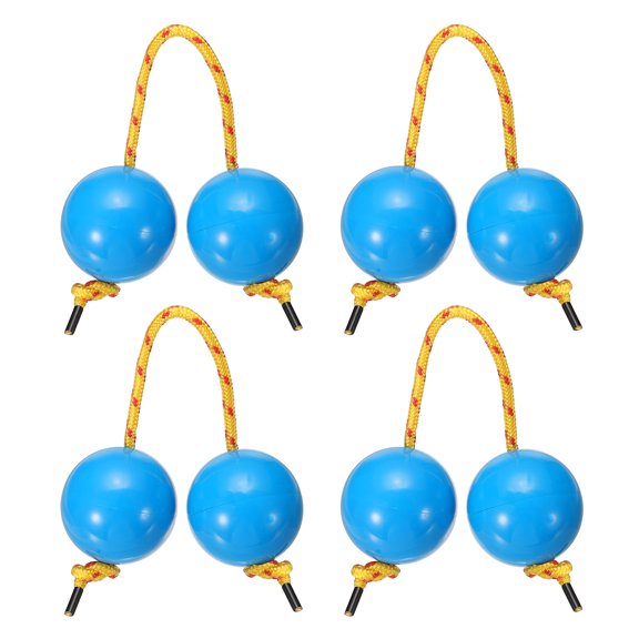 Uxcell Rhythm African Shaker Kashaka Shaker Ball Kashaka Hand Percussion Instruments with Yellow Rope, Fit for Wedding Blue