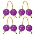 thumbnail image 1 of Uxcell Rhythm African Shaker Kashaka Shaker Ball Kashaka Hand Percussion Instruments with Yellow Rope, Fit for Wedding Purple, 1 of 7