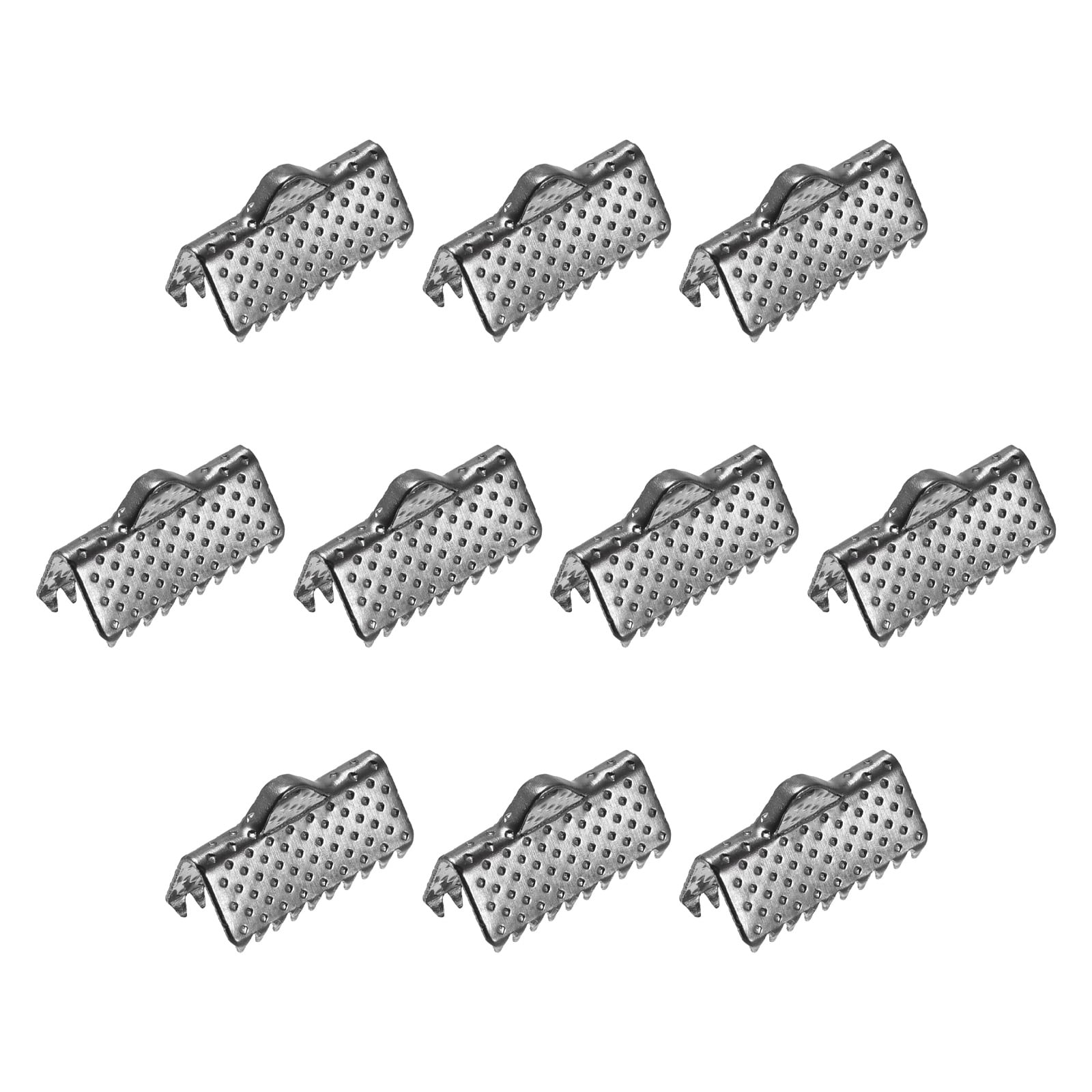 Uxcell Ribbon Crimp Clamp Ends, 13mm Bookmark Pinch Cord End Clasps for ...