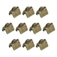 thumbnail image 1 of Uxcell Ribbon Crimp Clamp Ends, 8mm Bookmark Pinch Cord End Clasps for DIY Bronze Tone 100Pack, 1 of 7