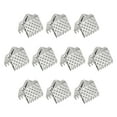 thumbnail image 1 of Uxcell Ribbon Crimp Clamp Ends, 8mm Bookmark Pinch Cord End Clasps for DIY Silver Tone 100Pack, 1 of 6