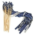 thumbnail image 1 of Uxcell Ribbon Fairy Wands Silk Stick Streamer with Bells 24 Pack(Navy Blue, Grey), 1 of 6