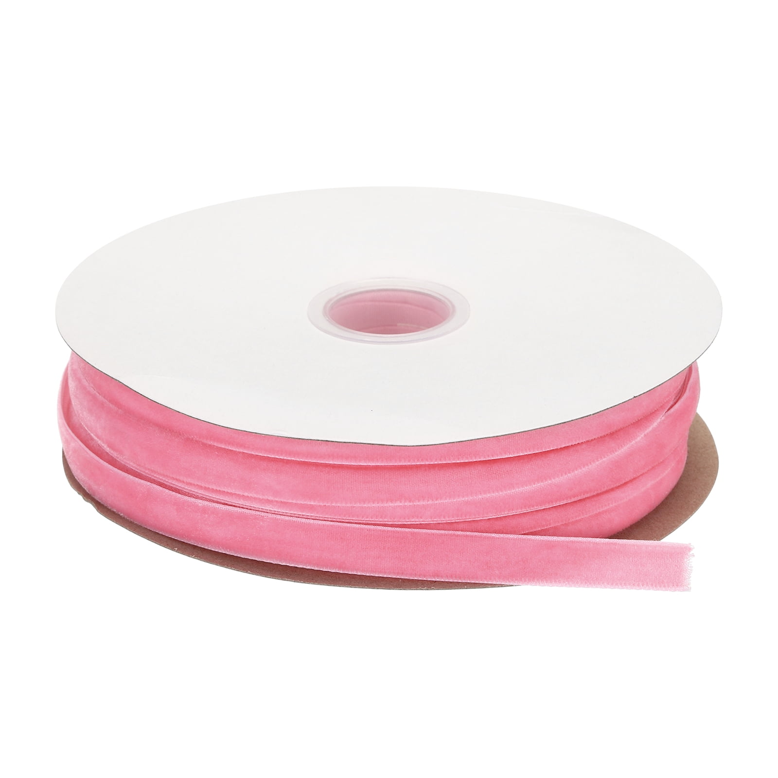 Uxcell Ribbon Gift Wrapping 3/8 Inch x 50 Yard Bright Pink Single Face ...